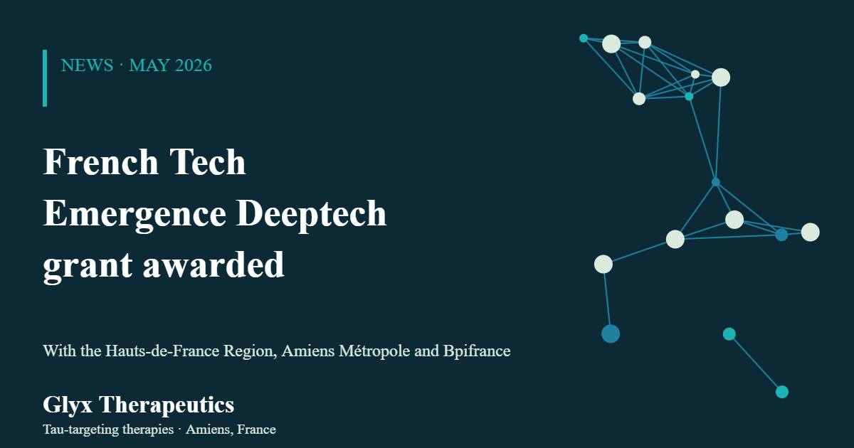 Banner: French Tech Emergence Deeptech grant awarded to Glyx Therapeutics