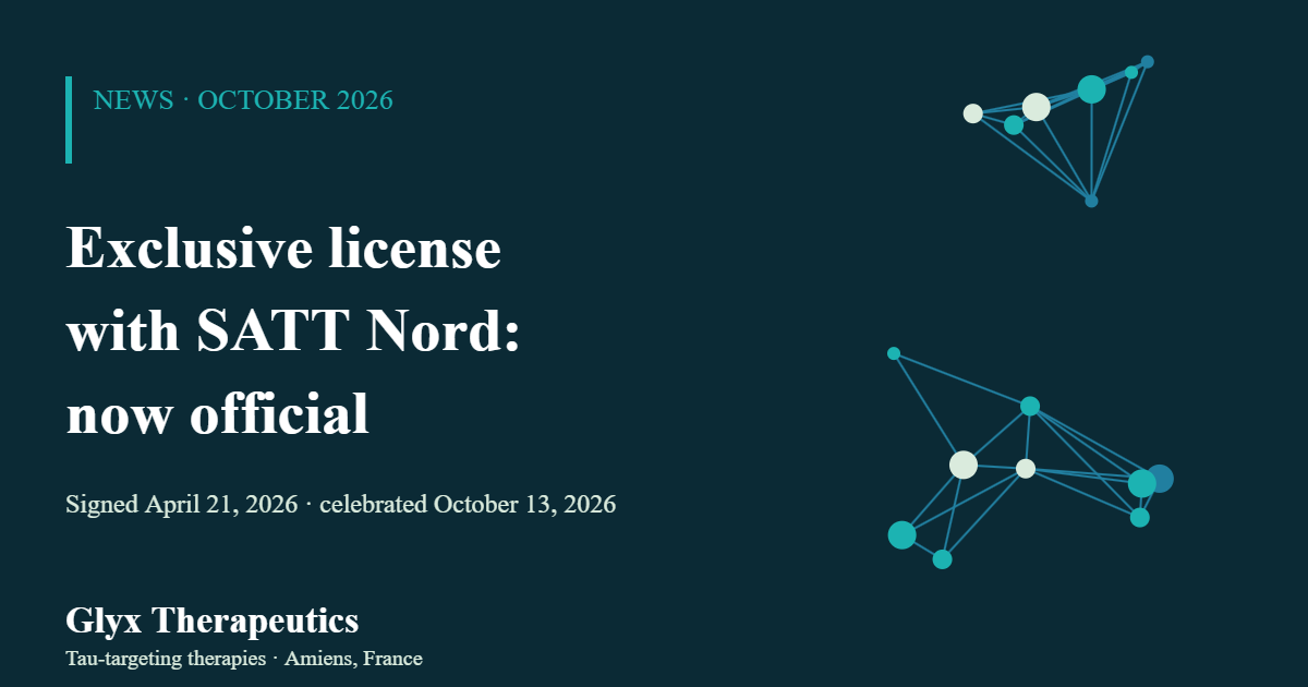 Glyx Therapeutics and SATT Nord: exclusive license made official